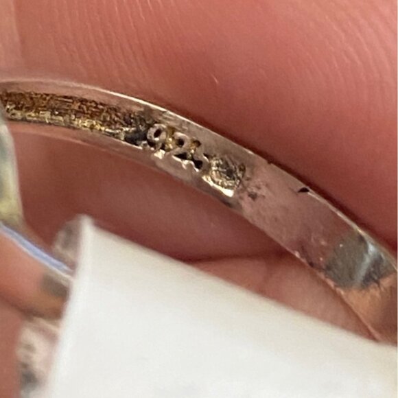 Ring Size 8 Sterling Silver 925 Women Semi-Precious Stone - Picture 7 of 11